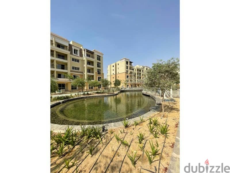 apartment for sale with garden 158m in sarai compound with less price fully finished 1
