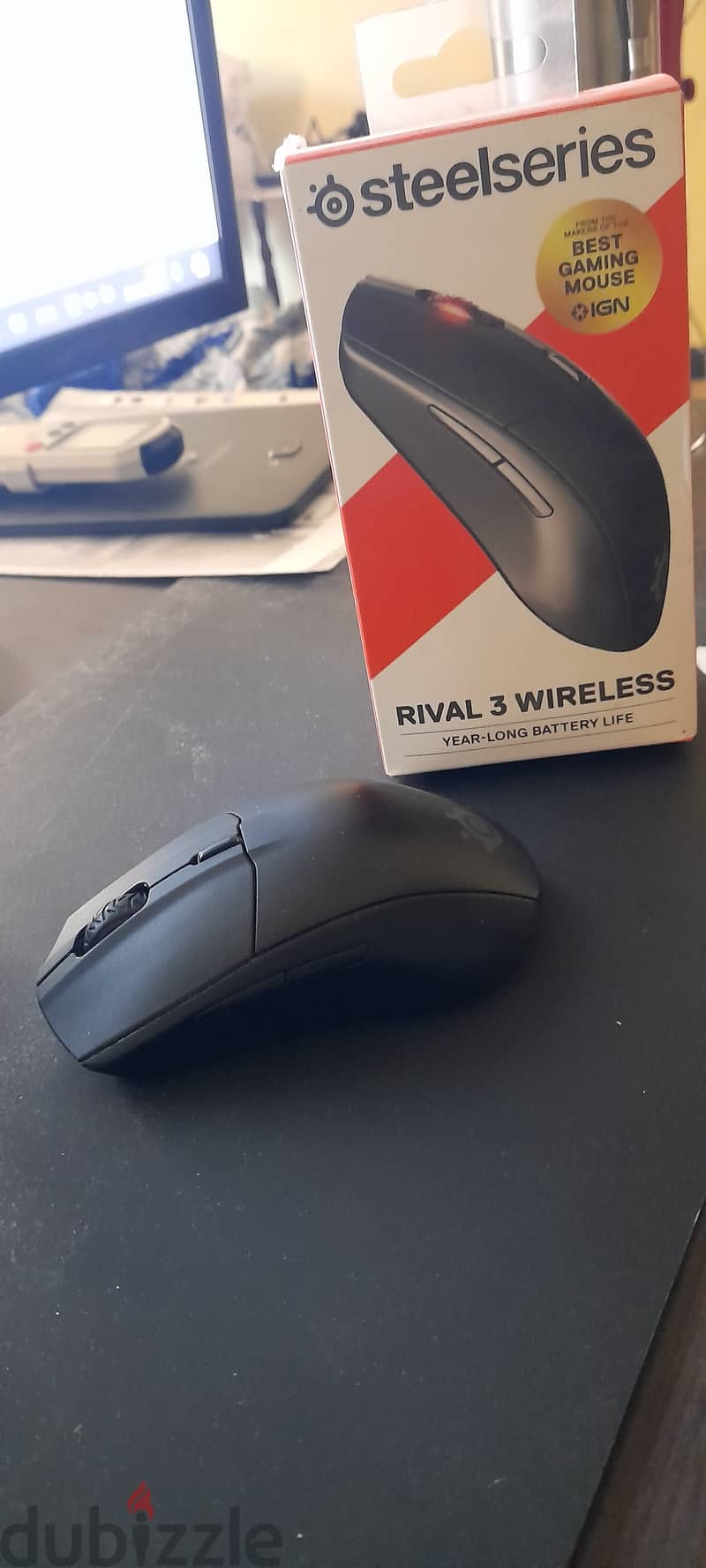 steelseries rival 3 wireless mouse 0