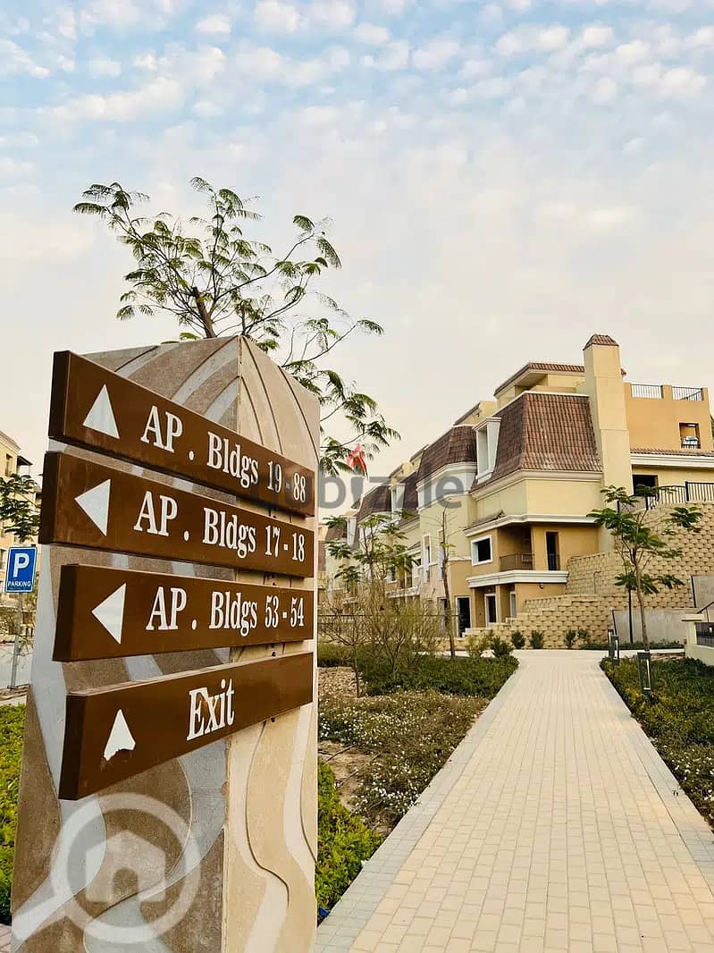 S Villa للبيع مساحة 239م + جاردن و روف في اجدد مراحل كمبوند سراي القاهرة الجديدة Jazell - sarai new cairo 13