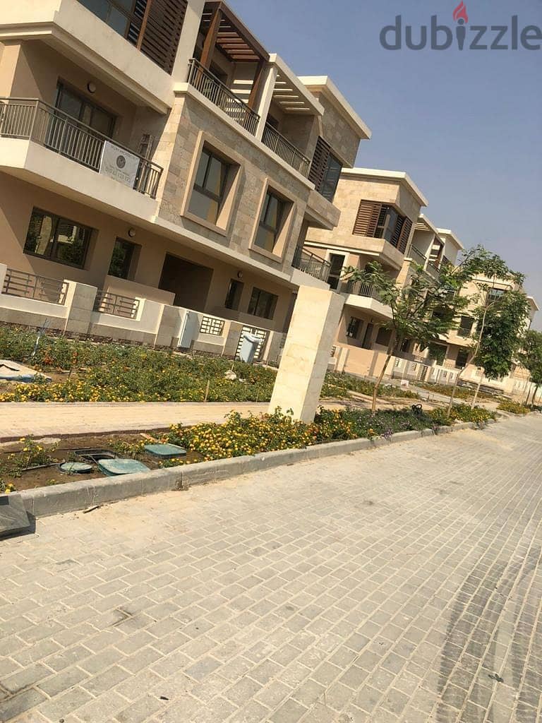 Apartment with garden in Sarai compound in Fifth Settlement new Cairo Next to madinaty 5