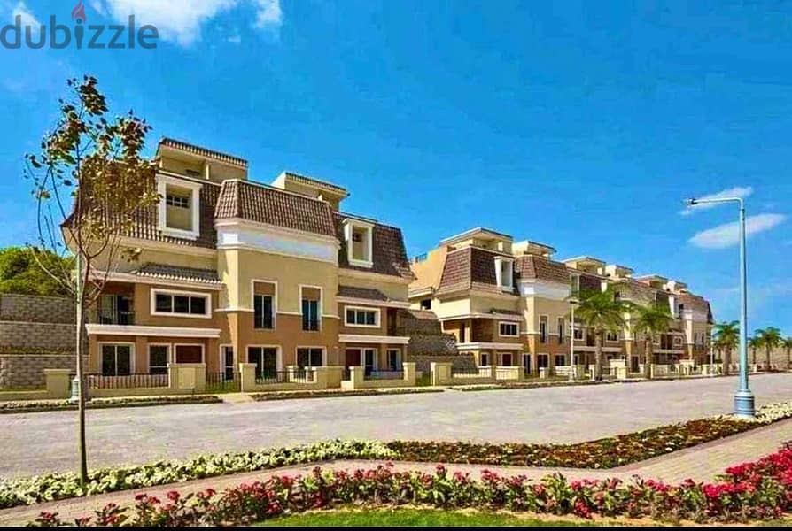 S villa for sale in Sarai Compound, New Cairo, with a special discount 0