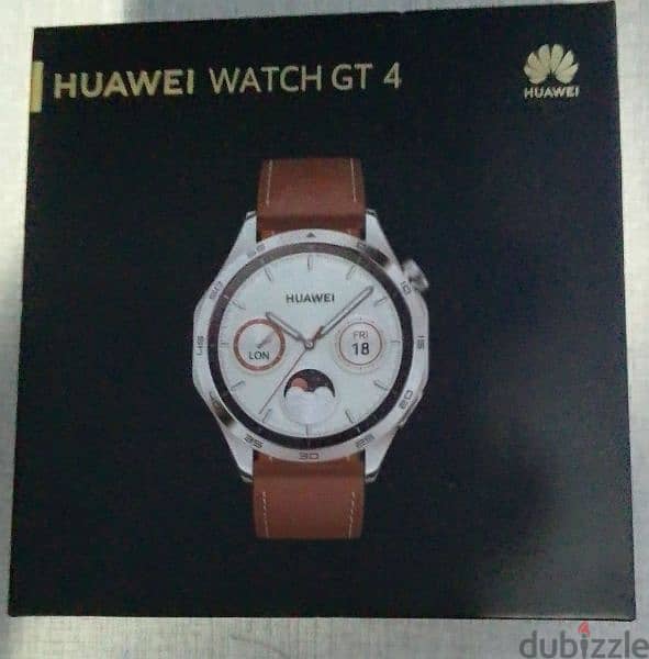 Huawei watch gt 4  أستعمال يومين بحاله جديده سعر لقطه احتياج المال 0