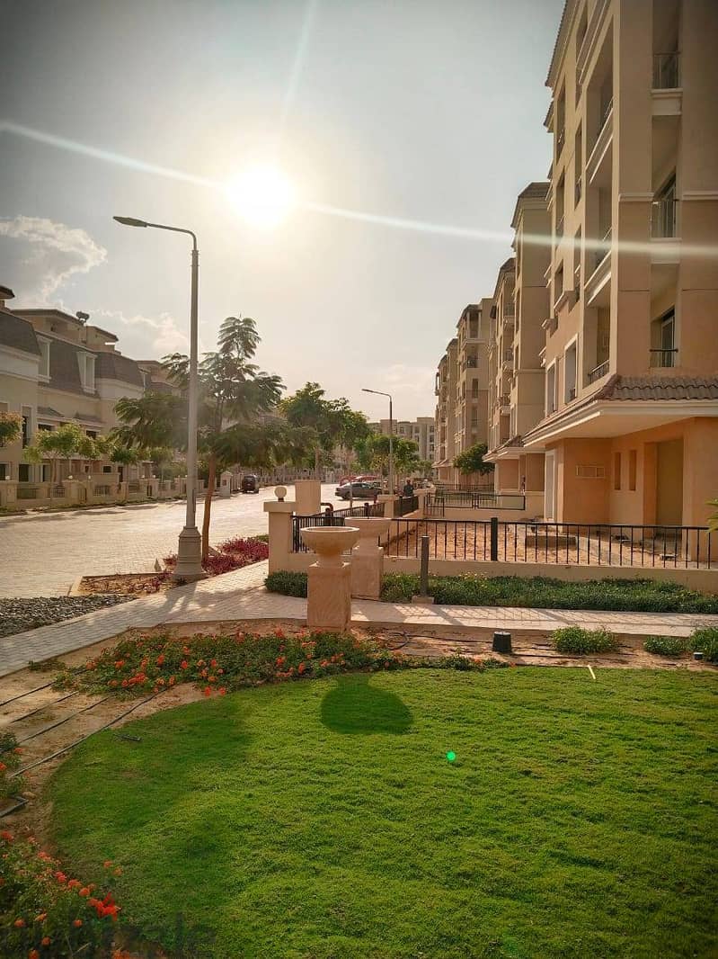 With a down payment of 950,000, I own land in a garden in the most prestigious Sarai compound 8