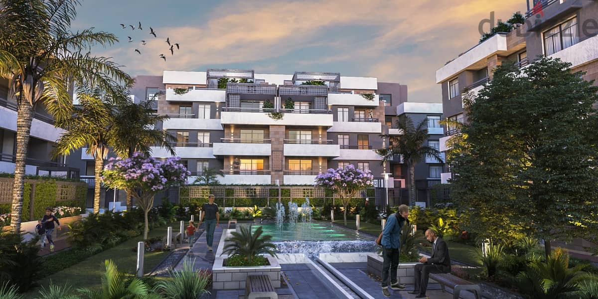 With lowest down payment and instalments for the longest period, own your apartment in a very prime location In a refined and integrated compound 4