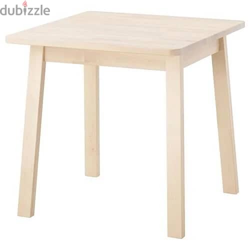 IKEA - NORRAKER Kitchen Table طاولة طعام خشب صلب آيكيا 1