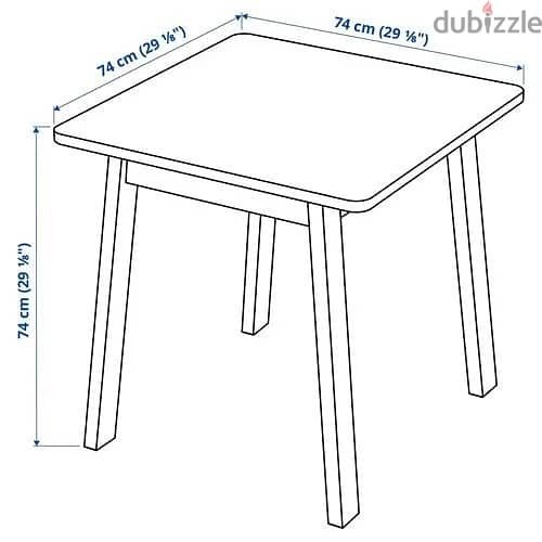 IKEA - NORRAKER Kitchen Table طاولة طعام خشب صلب آيكيا 2