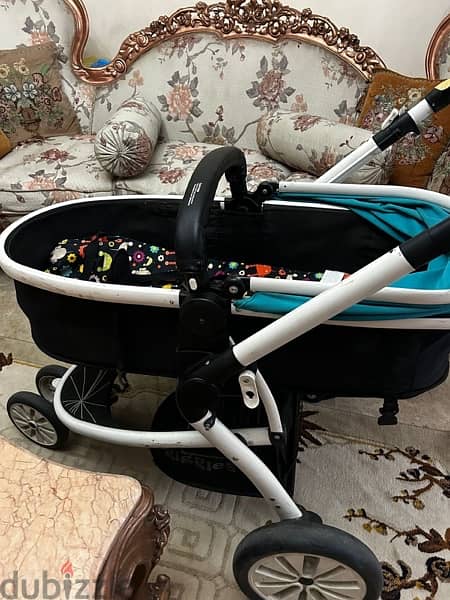 Stroller baby giggles and carrycot with cushion like new 1