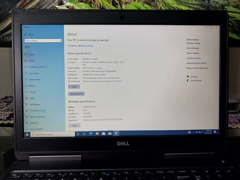 laptop Dell precision 7520 - i7 8