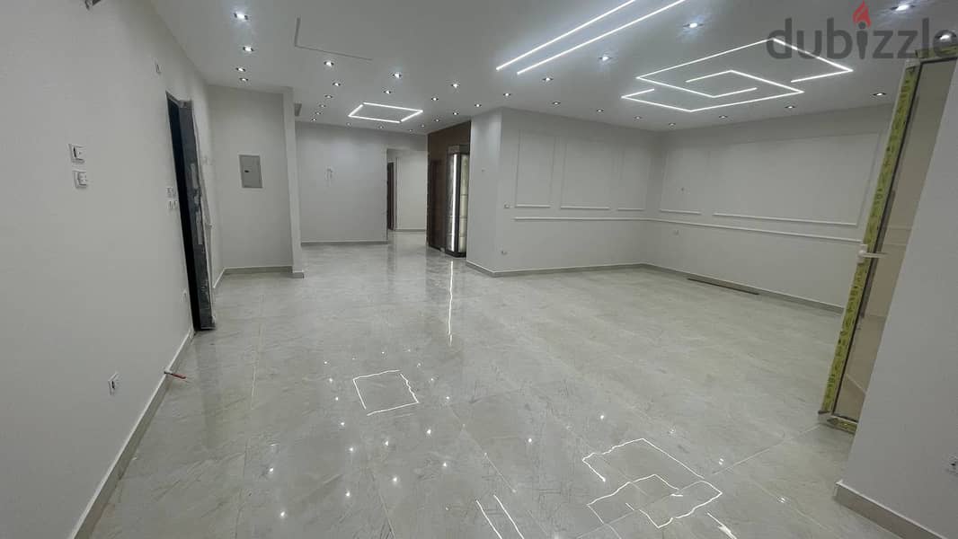 For sale, 225 sqm apartment, finished, ultra super luxury, in Al Firdous Investment, in front of Reem Land, 6 October 6