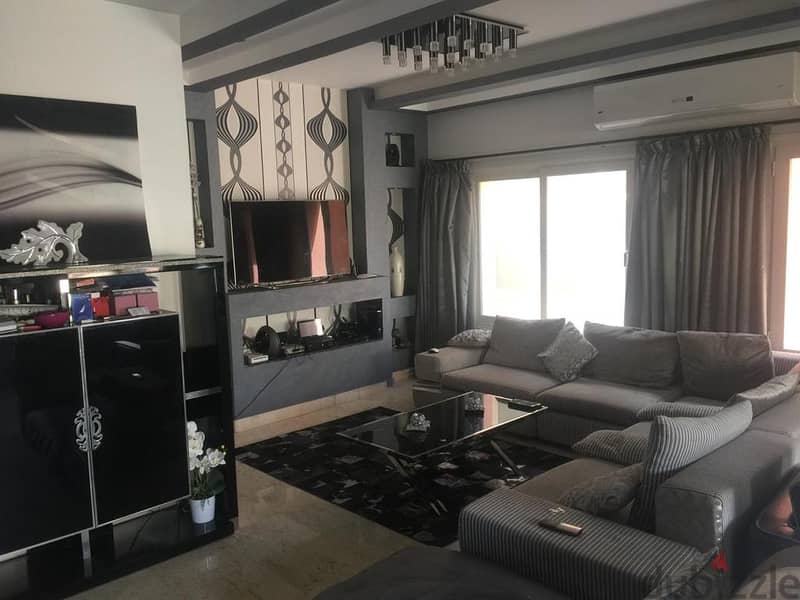 Furnished townhouse for rent in Al-Rehab 1, with special finishes and a swimming pool 17