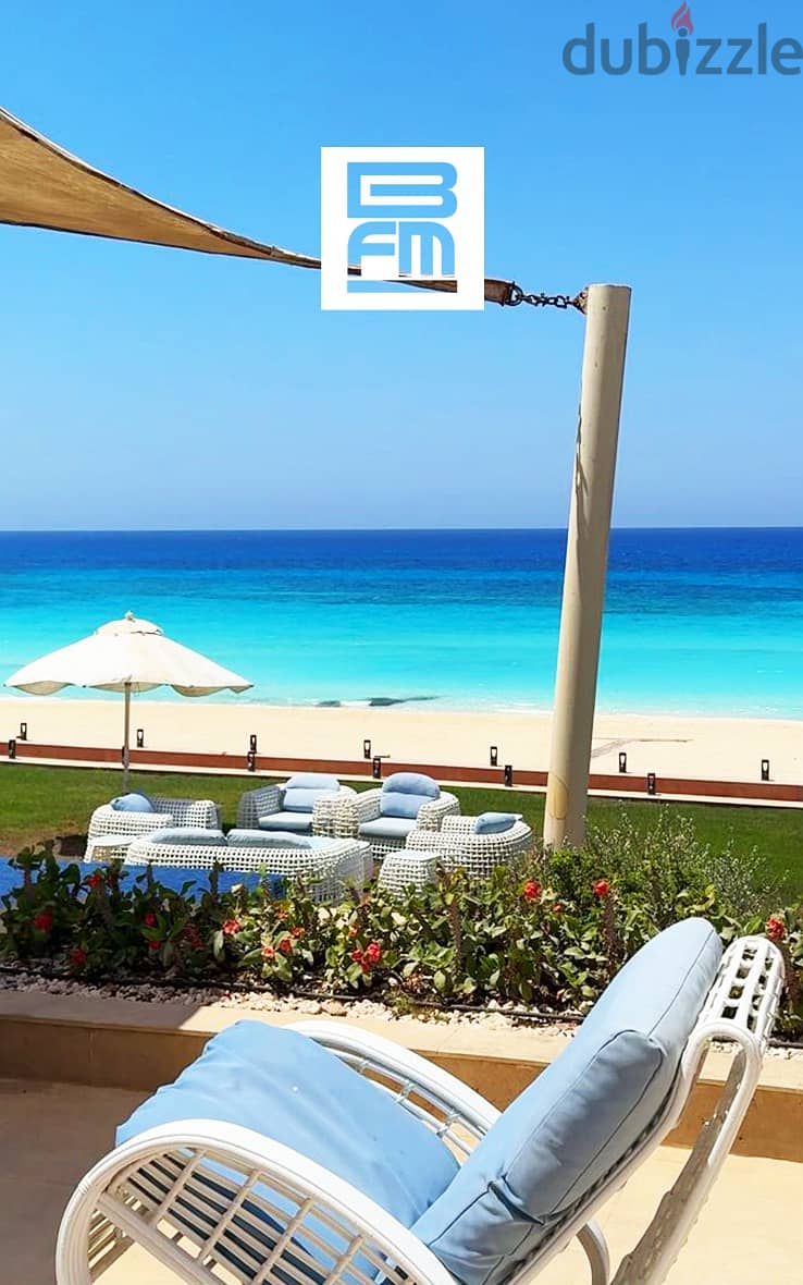 Fancy furnished villa for rent in Marassi with a private beach فيلا فاخرة للايجار في مراسي الساحل الشمالي بشاطيء خاص 1