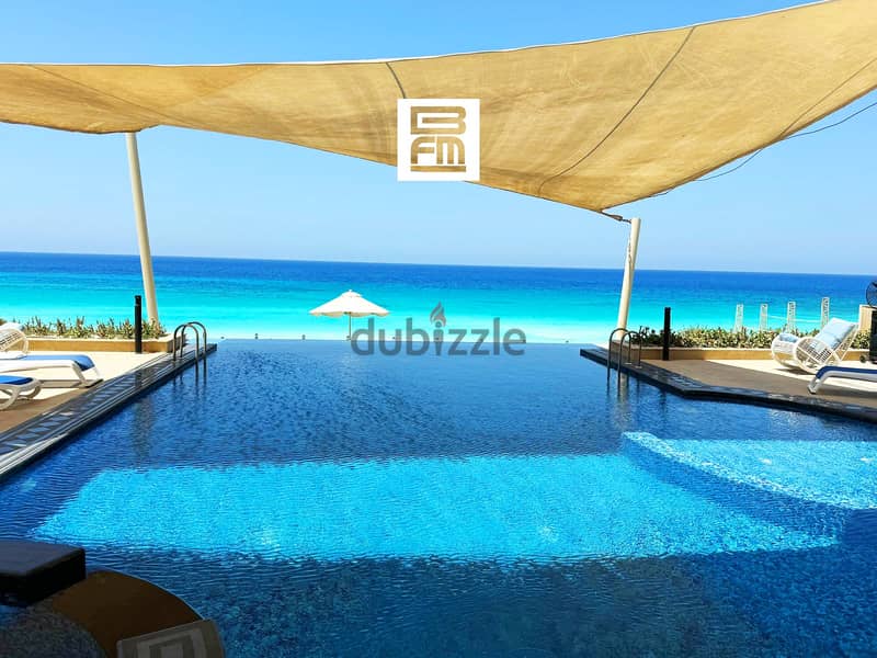 Fancy furnished villa for rent in Marassi with a private beach فيلا فاخرة للايجار في مراسي الساحل الشمالي بشاطيء خاص 2