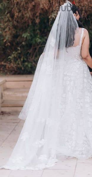 فستان فرح او زفاف ابيض للعروسه 2