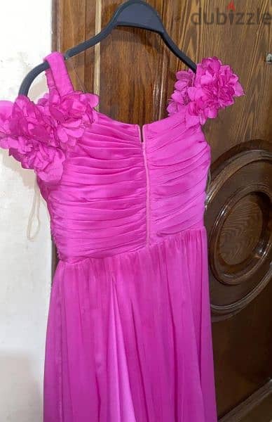 hot pink flowery dress for sale 1