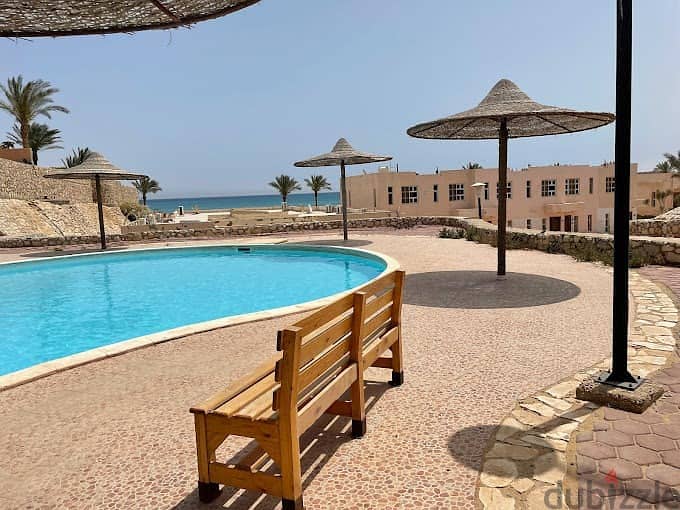 Side twin house for sale, fully finished, with a lagoon view in Makadi Heights, in installments  توين هاوس جانبي مكادي هايتس 10