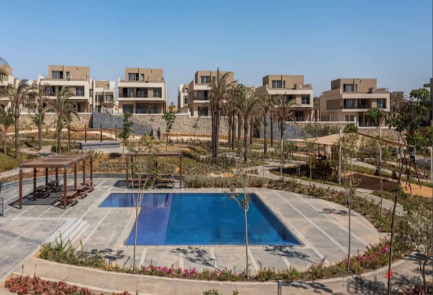 With the lowest down payment, a 70 sqm apartment for sale in comfortable installments in Palm Hills New Cairo 3