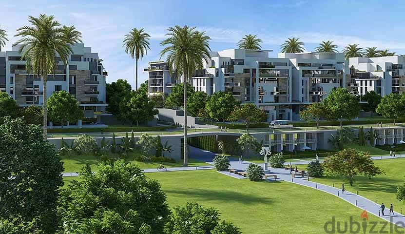 Apartment 155m available for immediate delivery, with a distinctive direct sea-facing landscape view in Mountain View I City October, Club Park Phase. 0