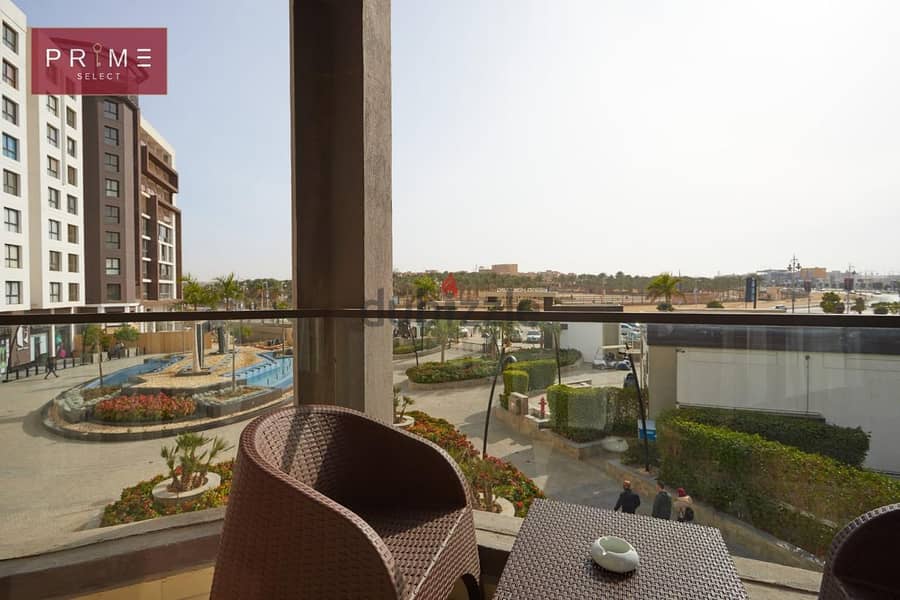Duplex  202 m, fully furnishe ,immediate delivery, corner unit, facing north with a distinctive view in New Cairo, in front of the American University 4