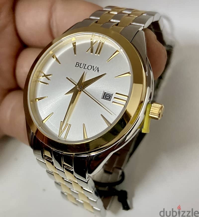 جديده لم تستعمل اطلاقا بالعلبه والكتالوج والضمان Original BULOVA Quart 0