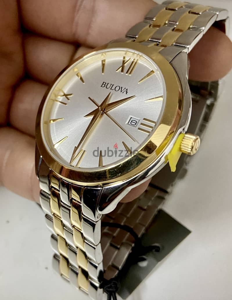 جديده لم تستعمل اطلاقا بالعلبه والكتالوج والضمان Original BULOVA Quart 1