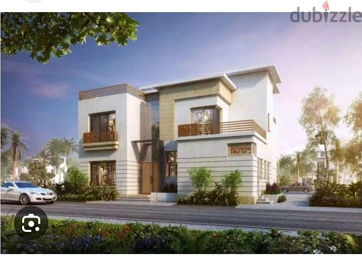 The last villa for sale in Sheikh Zayed at the old price with a swimming pool next to Palm Hills Direct on Dahshur Road 3