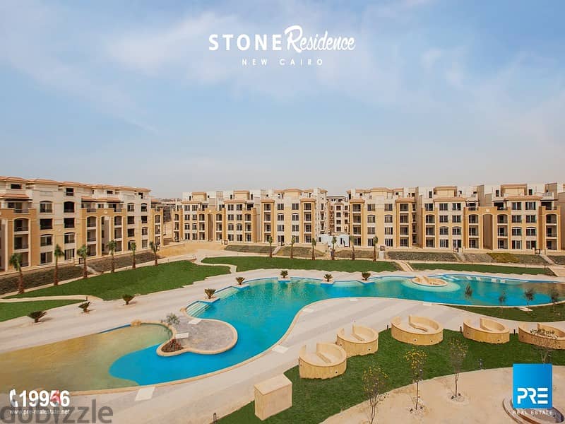 4-bedroom penthouse with roof area of ​​123 sq. m. , immediate receipt, with view and landscape in the heart of New Cairo - Stone Residence 6
