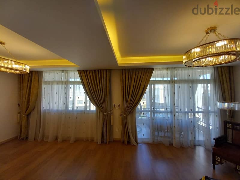 Furnished apartment for sale, 265 square meters, inside Cairo Festival City Compound 9