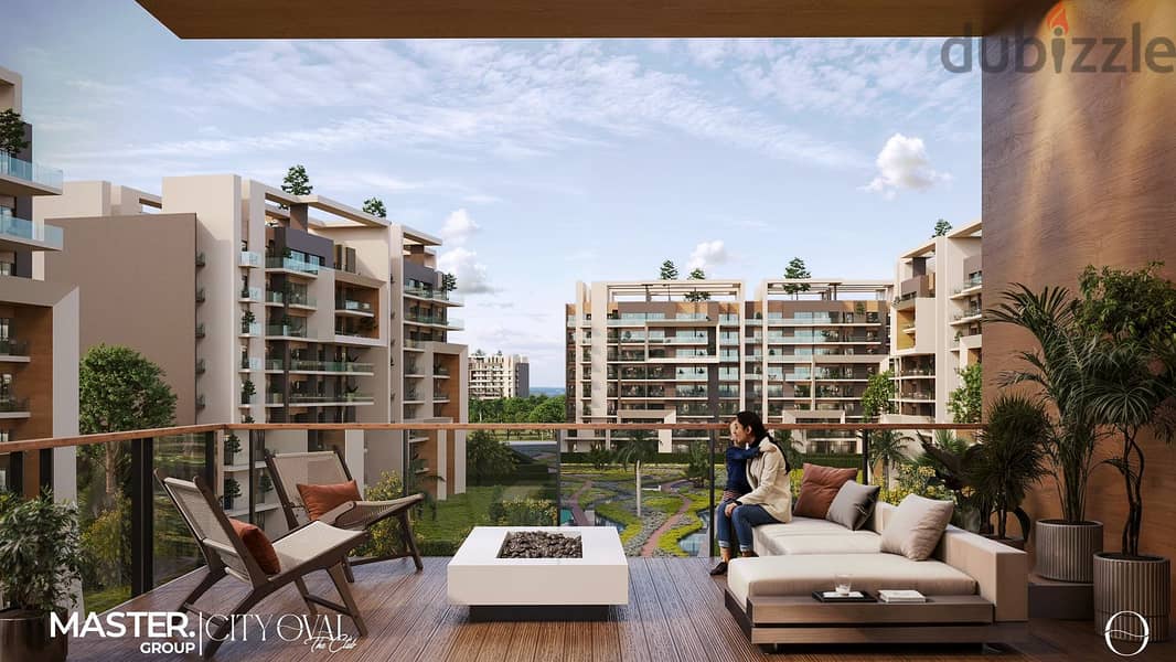 City Oval Apartment 165 meters for sale in installments up to 10 years without interest and a dp starting from 10% in new Capital, city oval compound 3