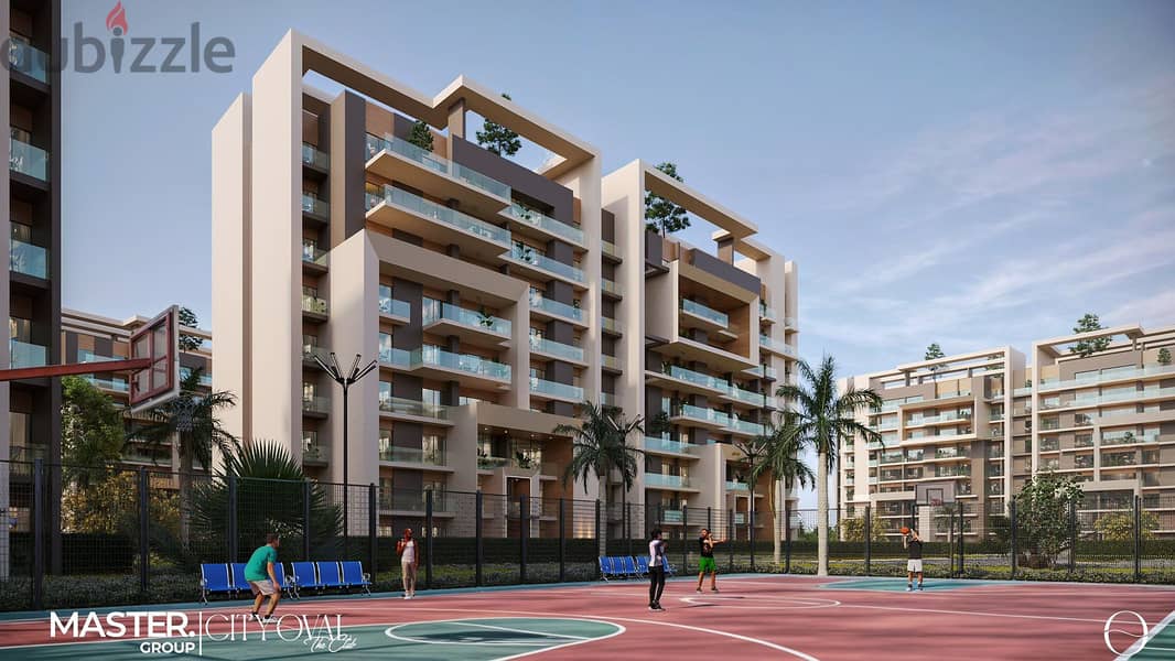 City Oval Apartment 165 meters for sale in installments up to 10 years without interest and a dp starting from 10% in new Capital, city oval compound 6