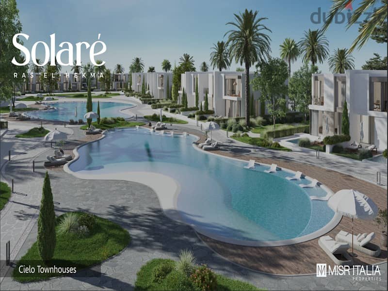 Chalet with 5% down payment in Ras El Hekma with Misr Italia, fully finished, in equal installments Solare 10