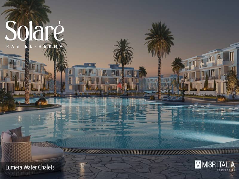 Chalet with private garden and 5% down payment in Ras El Hekma with Misr Italia, fully finished and equal installments | Solare 12
