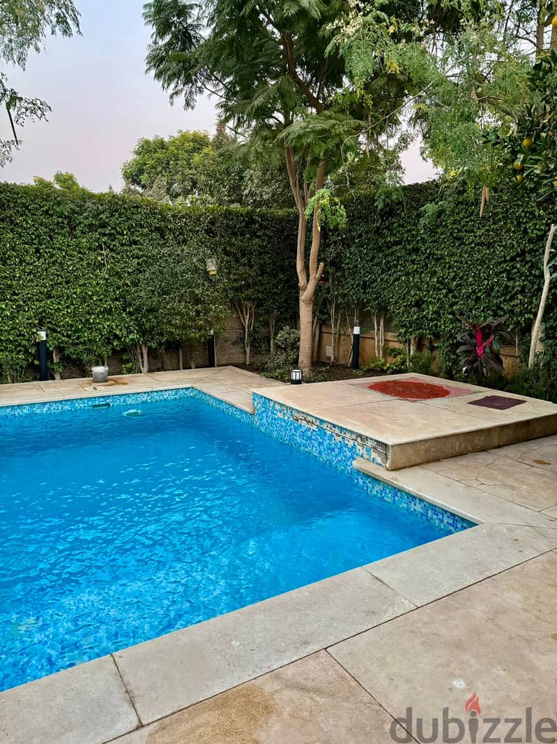 Furnished villa with swimming pool for rent in Mivida Compound in a prime location overlooking a privileged location 1