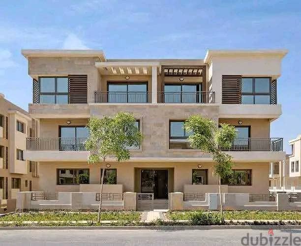townhouse villa for sale with a 42% discount in Taj City Compound, a very special location on the Suez Road, 8-years installments 17