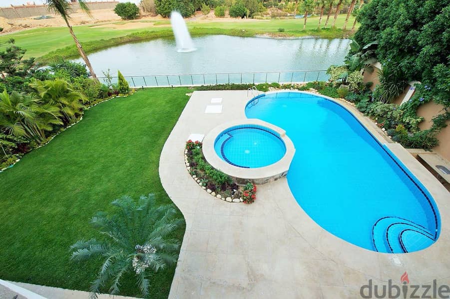 For Rent Villa View Lakes and Golf in Compound Mirage City 1
