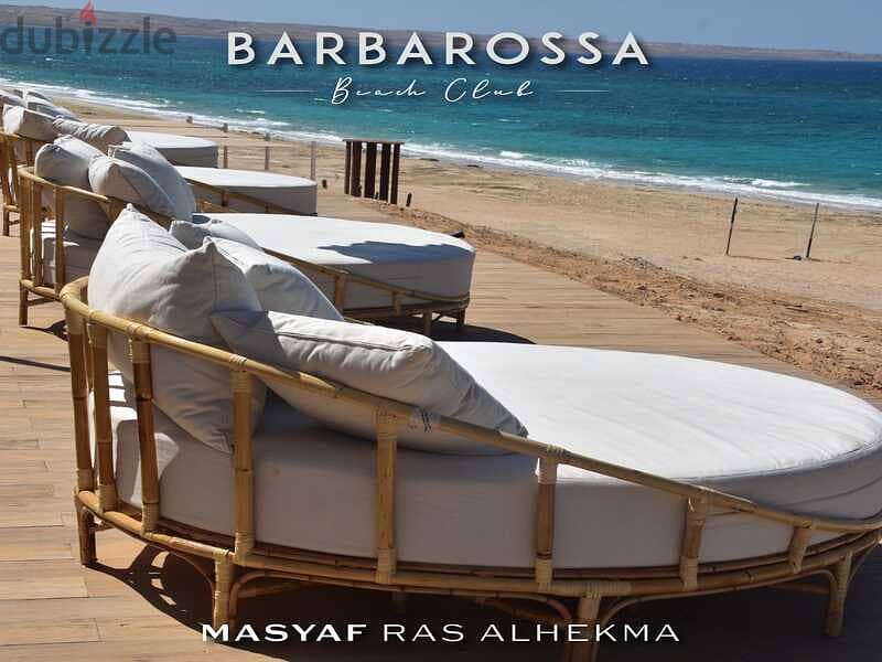Penthouse with roof in Ras Al Hekma, Masyaf, with only 5% down payment View directly on the lagoon 40% cash discount 12