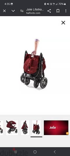 Joie عربة اطفال stroller الشهيرة اصدار ليفربول الحصرى استخدام ٦ شهور