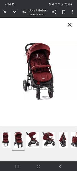 Joie عربة اطفال stroller الشهيرة اصدار ليفربول الحصرى استخدام ٦ شهور 1