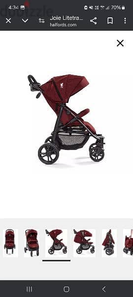 Joie عربة اطفال stroller الشهيرة اصدار ليفربول الحصرى استخدام ٦ شهور 4