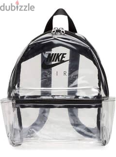 nike-air backbag clear transparent new with tags