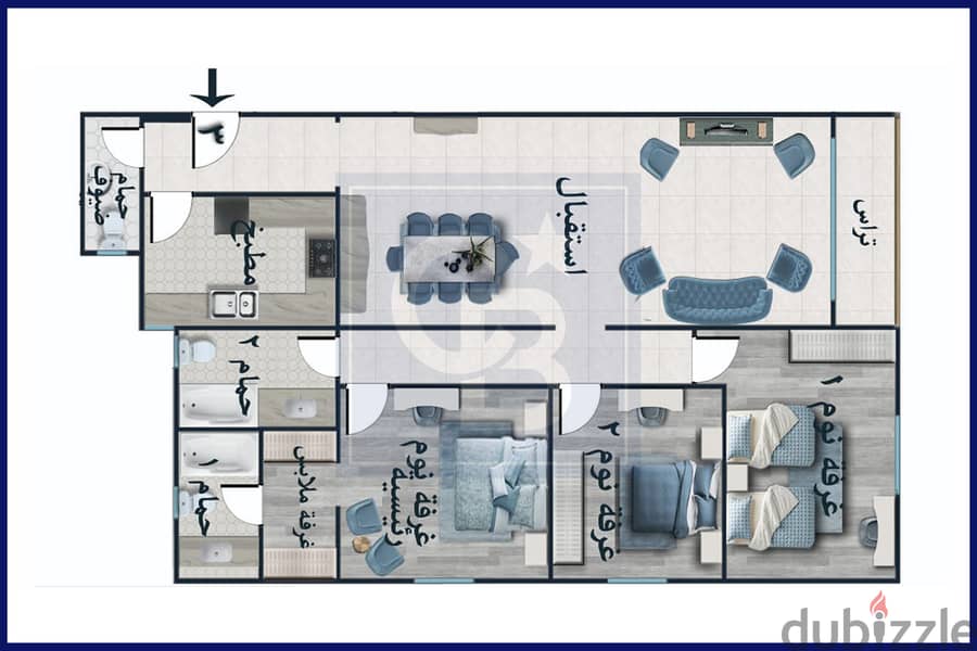 Apartment for sale, 170 m, Smouha (Mrouj Compound) 9