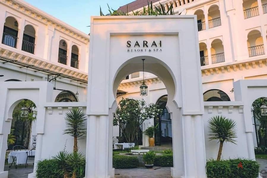 With a 5% down payment, a 212-meter villa in Sarai Compound, directly in front of Madinaty 7