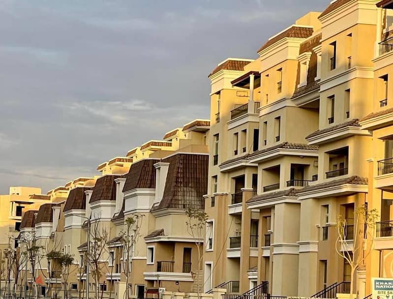 Buy at cash price and installments over one year without down payment, 80 sqm studio for sale in Sarai New Cairo Compound 7