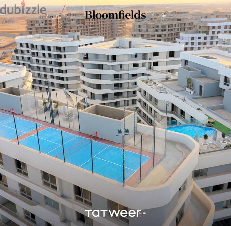 Apartment in Bloomfields el Mostakbal City Open View to Greenery & Landscape  Clubhouse on Building's Roof  Swimming Pool 2
