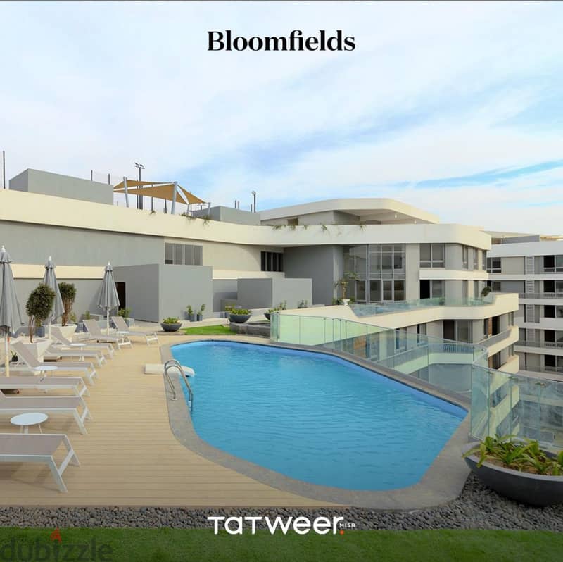 Apartment in Bloomfields el Mostakbal City Open View to Greenery & Landscape  Clubhouse on Building's Roof  Swimming Pool 6
