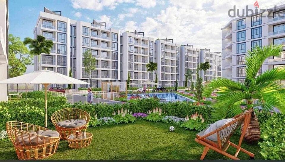 For the first time, own an apartment with 0% down payment in the heart of the compound and equal installments over 7 years next to Park View | Times 1