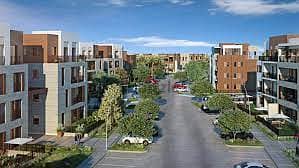 Compound District 5 (marakez)    •Apartment corner for sale   •    •Bua: 180 m²+ 130 m Garden