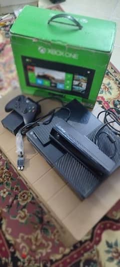 Xbox one +  kinect  + درع اصلي