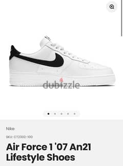 original nike Airforce  1’07 An21 life style shoes مقاس 46 0
