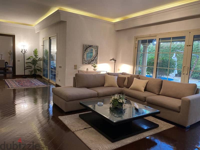 أرقى فيلات بالم هيلز للإيجار مفروشة بالكامل على أعلى مستوى Villa for rent in Palm Hills New Cairo fully furnished to the highest levels 5