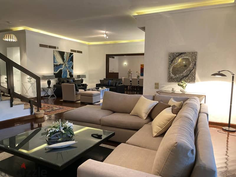 Villa for rent in Palm Hills New Cairo fully furnished to the highest levels أرقى فيلات بالم هيلز للإيجار مفروشة بالكامل على أعلى مستوى 6